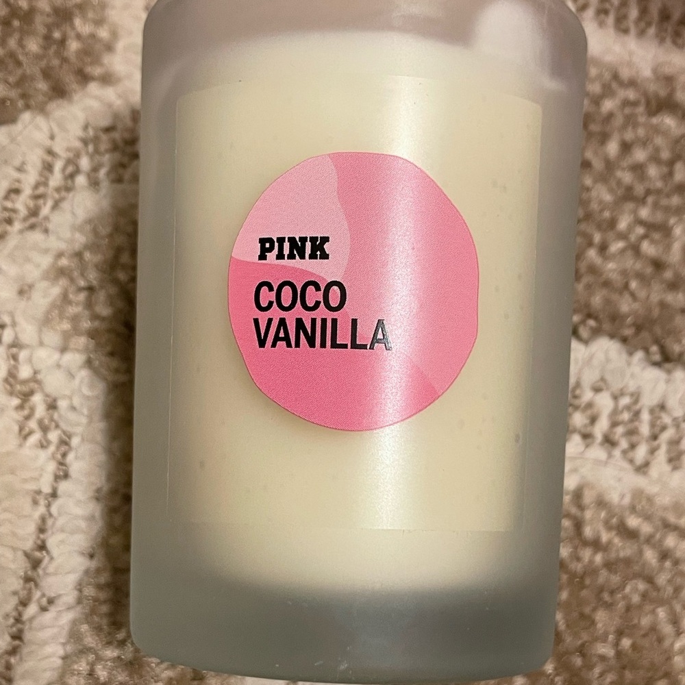 Victoria's Secret Pink Coco Vanilla Scented Candle Single Wick 6.3 oz Brand New - Picture 1 of 3